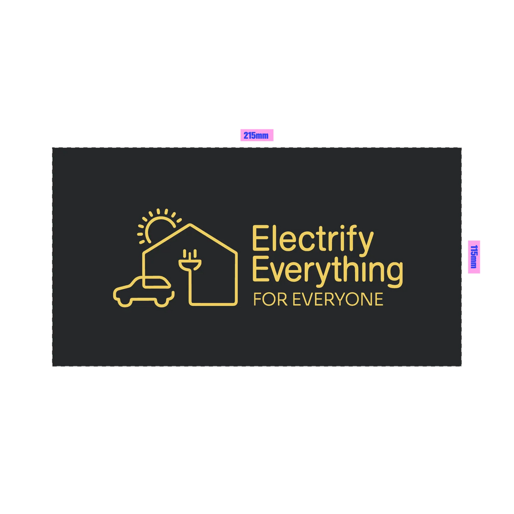 Black front flat lay