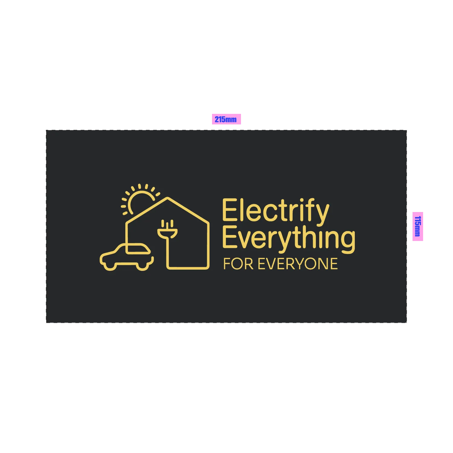 Black front flat lay