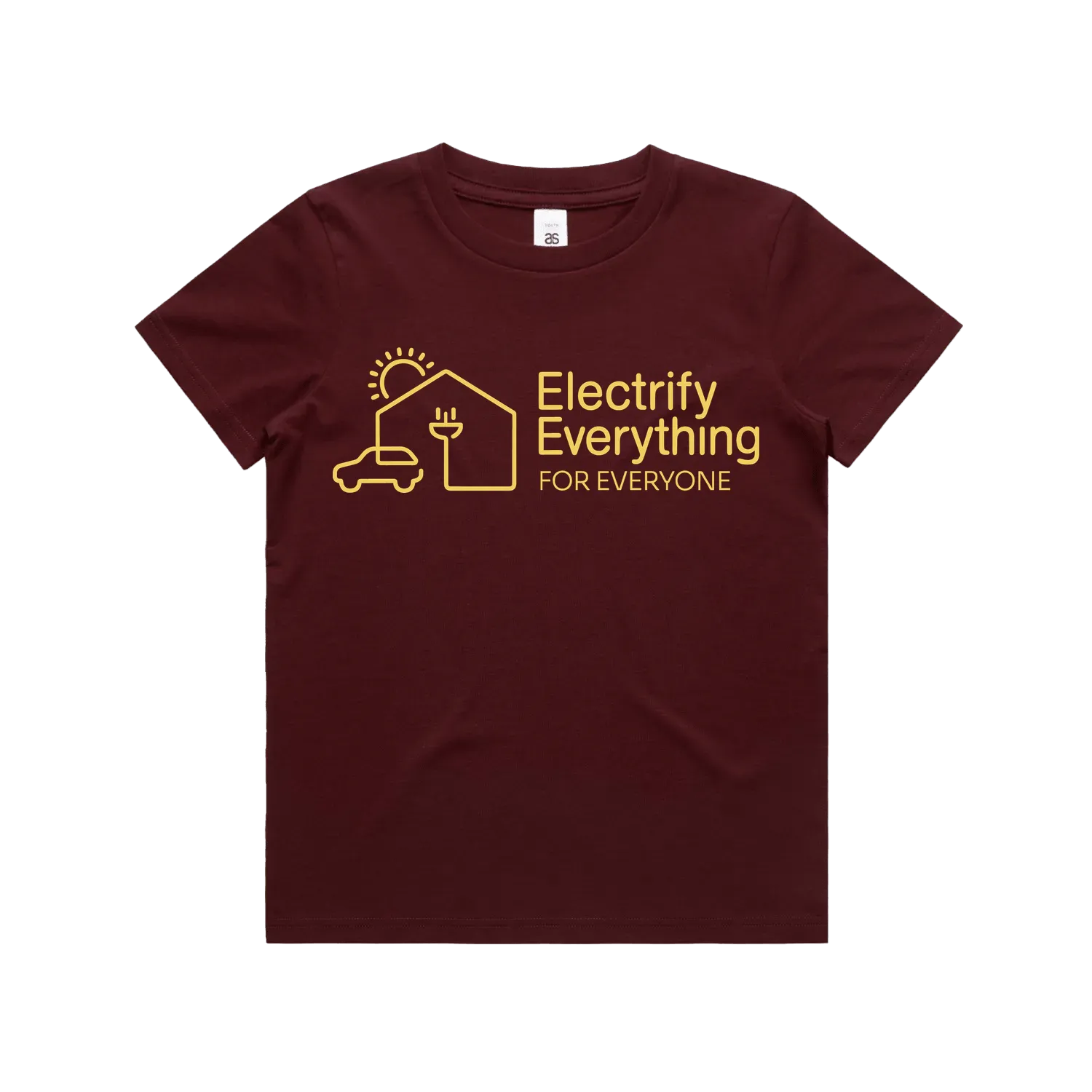 Burgundy front flat lay