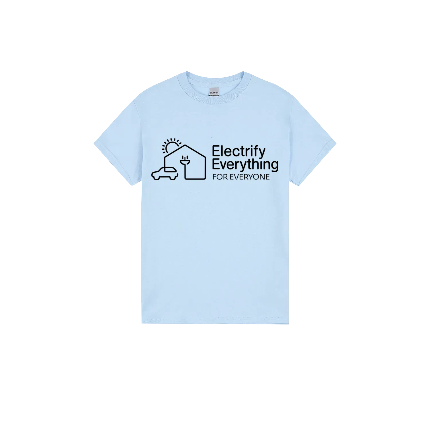 Light Blue front flat lay